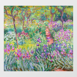 Claude Monet - The Iris Garden at Giverny Window Cling
