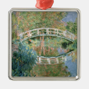 Claude Monet   The Japanese Bridge, Giverny Metal Ornament