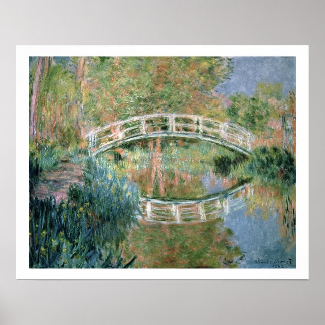 Claude Monet | The Japanese Bridge, Giverny Poster (Front)