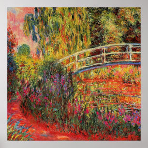Claude Monet, The Japanese Bridge, Poster