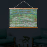 Claude Monet The Japanese Foot Bridge Old Art Hanging Tapestry<br><div class="desc">Claude Monet,  The Japanese Footbridge,  1899. Old famous painting with a blue bridge and water lilies in an impressionist style. Printed on a wood-framed wall-hanging tapestry. CCO license,  public domain art.</div>