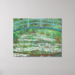 Claude Monet The Japanese Footbridge (1899) Canvas<br><div class="desc">Epitomizing Claude Monet's iconic impressionist style,  the Japanese Footbridge painting draws the viewer in,  making them feel immersed in the garden themselves.</div>