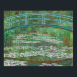 Claude Monet The Japanese Footbridge 1899 Poster<br><div class="desc">Using Monet's incredible impressionist style,  the Japanese Footbridge painting draws the viewer in,  making them feel like they're immersed in the garden themselves.</div>