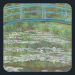 Claude Monet | The Japanese Footbridge, 1899 Square Sticker<br><div class="desc">The Japanese Footbridge,  1899 (oil on canvas)| by  Claude Monet | Art Location: National Gallery of Art Washington DC| French Artist | Image Collection Number: XOS741957</div>
