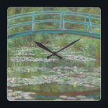 Claude Monet | The Japanese Footbridge, 1899 Square Wall Clock<br><div class="desc">The Japanese Footbridge,  1899 (oil on canvas)| by  Claude Monet | Art Location: National Gallery of Art Washington DC| French Artist | Image Collection Number: XOS741957</div>