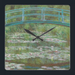 Claude Monet | The Japanese Footbridge, 1899 Square Wall Clock<br><div class="desc">The Japanese Footbridge,  1899 (oil on canvas)| by  Claude Monet | Art Location: National Gallery of Art Washington DC| French Artist | Image Collection Number: XOS741957</div>