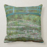Claude Monet | The Japanese Footbridge, 1899 Throw Pillow<br><div class="desc">The Japanese Footbridge,  1899 (oil on canvas)| by  Claude Monet | Art Location: National Gallery of Art Washington DC| French Artist | Image Collection Number: XOS741957</div>