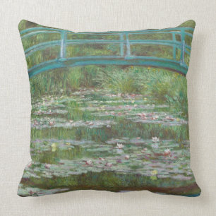 Claude Monet   The Japanese Footbridge, 1899 Throw Pillow