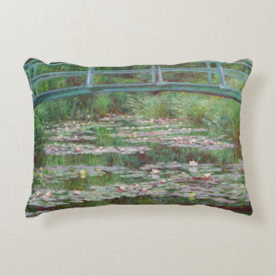 Claude Monet - The Japanese Footbridge Decorative Pillow
