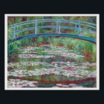 Claude Monet The Japanese Footbridge Poster<br><div class="desc">Claude Monet The Japanese Footbridge Impressionist Art Japanese Footbridge is an oil painting by Claude Monet. It was painted in 1899. In 1893 Monet moved to a house in rural Giverny. In 1893 and the years following, he turned a swampy area at Giverny into a water lily pool. It became...</div>
