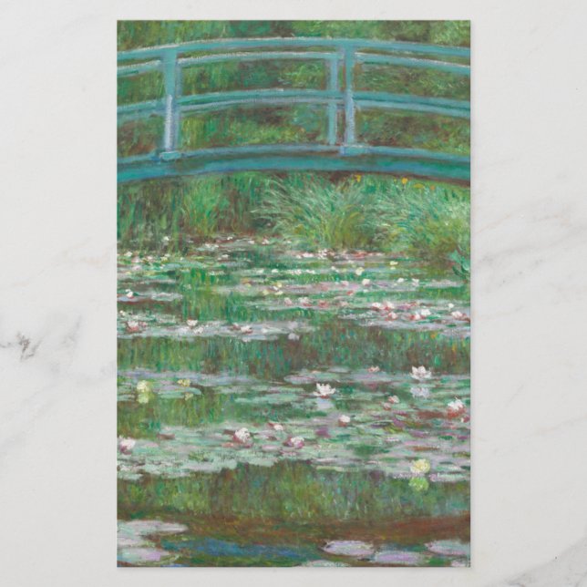 Claude Monet - The Japanese Footbridge Stationery (Front)