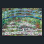Claude Monet The Japanese Footbridge Table Number<br><div class="desc">Claude Monet The Japanese Footbridge Impressionist Art Japanese Footbridge is an oil painting by Claude Monet. It was painted in 1899. In 1893 Monet moved to a house in rural Giverny. In 1893 and the years following, he turned a swampy area at Giverny into a water lily pool. It became...</div>