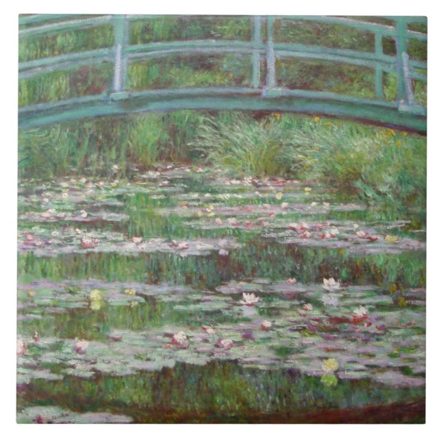 Claude Monet - The Japanese Footbridge Tile (Front)