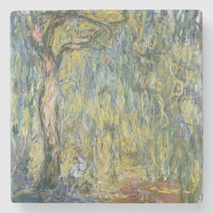 Claude Monet The Large Willow at Giverny, 1918 Stone Coaster