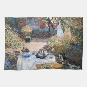 Claude Monet - The Luncheon, decorative panel Kitchen Towel
