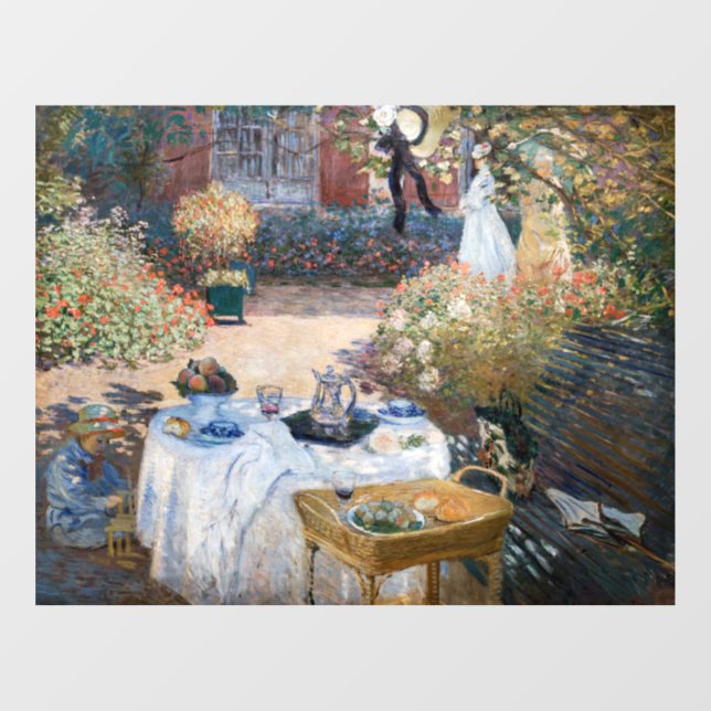 Claude Monet - The Luncheon Window Cling (Sheet)