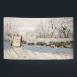 Claude Monet - The Magpie Banner<br><div class="desc">The Magpie / La Pie - Claude Monet,  Oil on Canvas, 1868-1869</div>