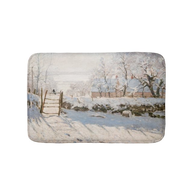 Claude Monet - The Magpie Bath Mat (Front)