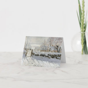 CLAUDE MONET THE MAGPIE CARD