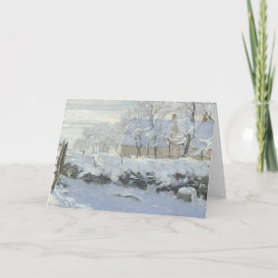 Claude Monet The Magpie Card