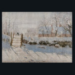 Claude Monet - The Magpie Cutting Board<br><div class="desc">The Magpie / La Pie - Claude Monet,  Oil on Canvas, 1868-1869</div>