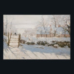 Claude Monet - The Magpie Faux Canvas Print<br><div class="desc">The Magpie / La Pie - Claude Monet,  Oil on Canvas, 1868-1869</div>