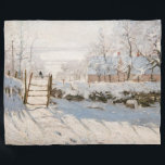 Claude Monet - The Magpie Fleece Blanket<br><div class="desc">The Magpie / La Pie - Claude Monet,  Oil on Canvas, 1868-1869</div>