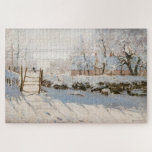 Claude Monet - The Magpie Jigsaw Puzzle<br><div class="desc">The Magpie / La Pie - Claude Monet,  Oil on Canvas, 1868-1869</div>