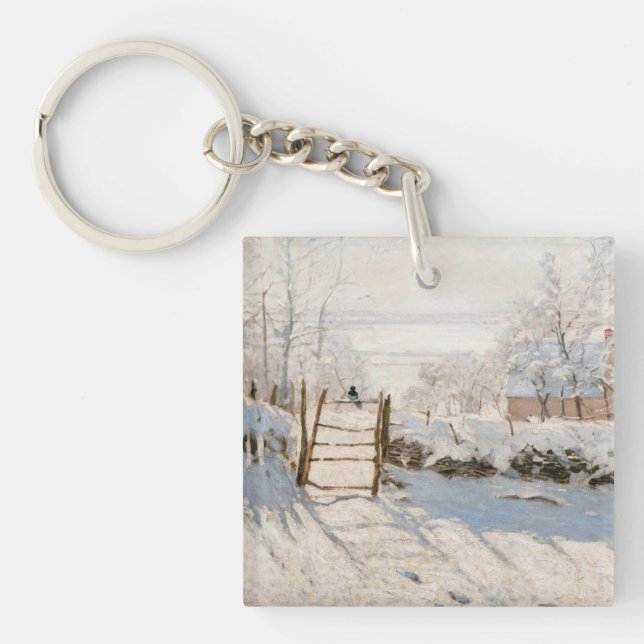 Claude Monet - The Magpie Keychain (Front)