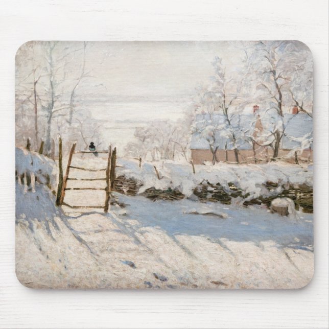 Claude Monet - The Magpie Mouse Pad (Front)