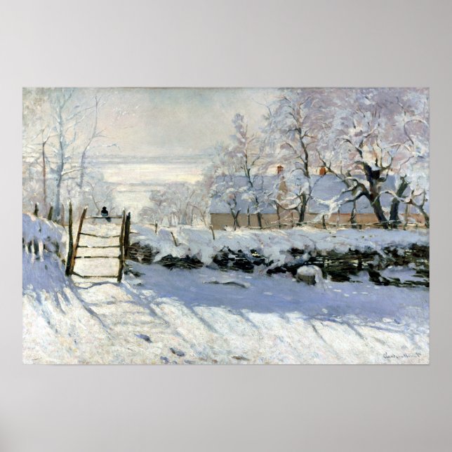 Claude Monet The Magpie Poster (Front)