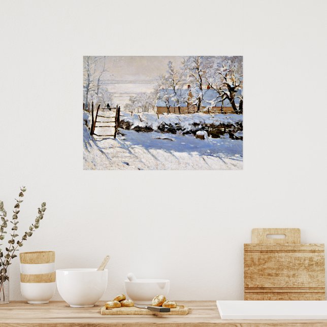 Claude Monet - The Magpie Poster (Kitchen)