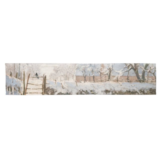 Claude Monet - The Magpie Short Table Runner (Horizontal)