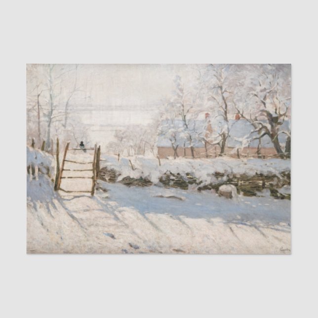 Claude Monet - The Magpie Tissue Paper (Front)