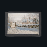 Claude Monet - The Magpie Trifold Wallet<br><div class="desc">The Magpie / La Pie - Claude Monet,  Oil on Canvas, 1868-1869</div>