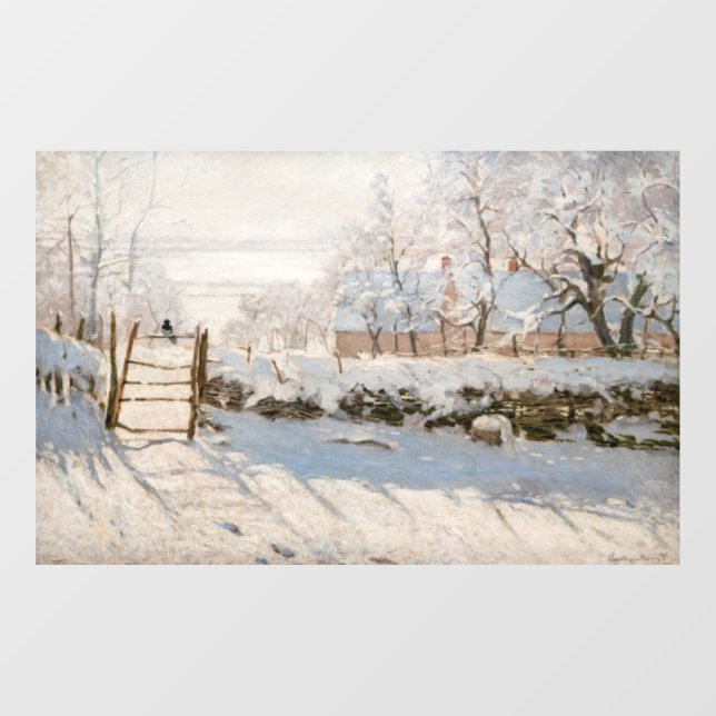 Claude Monet - The Magpie Window Cling (Sheet)