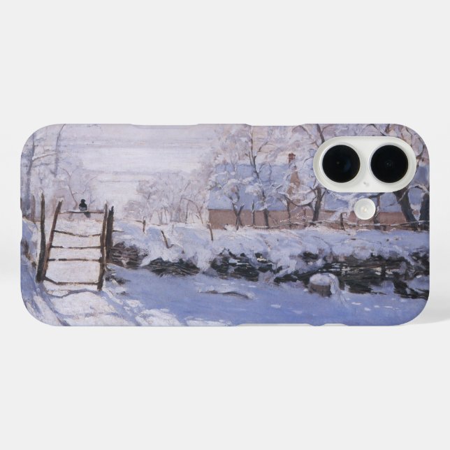 Claude Monet The Magpie Winter iphone case Bird (Back (Horizontal))