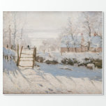 Claude Monet - The Magpie Wrapping Paper<br><div class="desc">The Magpie / La Pie - Claude Monet,  Oil on Canvas, 1868-1869</div>