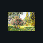 Claude Monet - The Parc Monceau Canvas Print<br><div class="desc">Claude Monet - The Parc Monceau - Painted in 1876 ~ Monet was one of the founders of French Impressionist painting and is considered one of the most important painters in history. Please note: The size you choose may change the overall look of the artwork, so please review the online...</div>