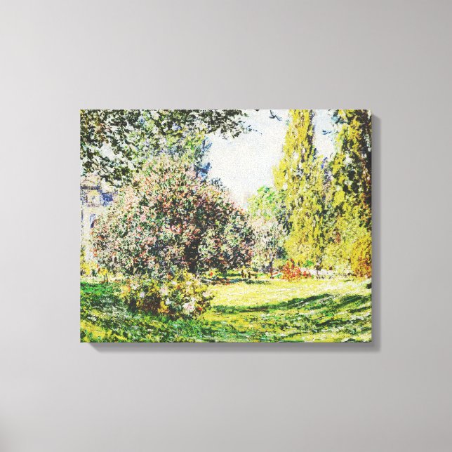 Claude Monet - The Park Monceau Canvas Print (Front)