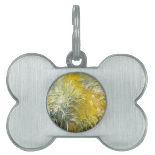 Claude Monet The Path through the Irises Art Pet ID Tag