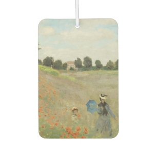 Claude Monet The Poppy Field near Argenteuil Art Air Freshener