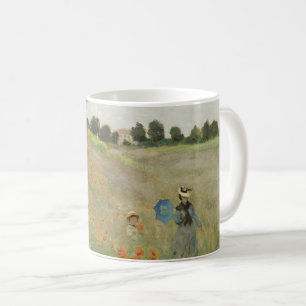 Claude Monet The Poppy Field near Argenteuil Art Coffee Mug