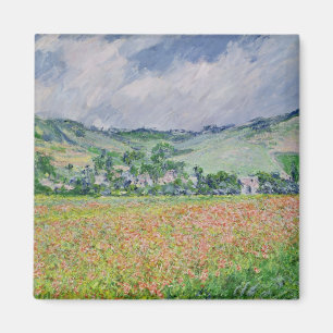 Claude Monet   The Poppy Field near Giverny, 1885 Magnet