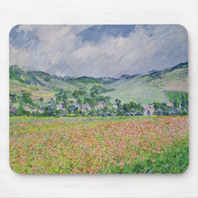 Claude Monet | The Poppy Field near Giverny, 1885 Mouse Pad (Front)