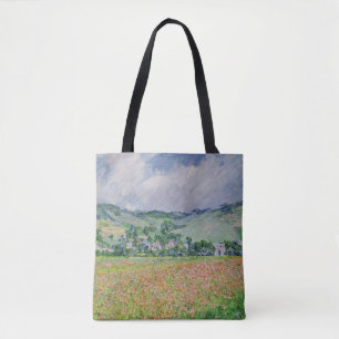 Claude Monet   The Poppy Field near Giverny, 1885 Tote Bag