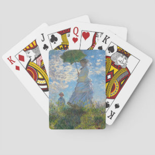 Claude Monet - The Promenade, Woman with a Parasol Playing Cards