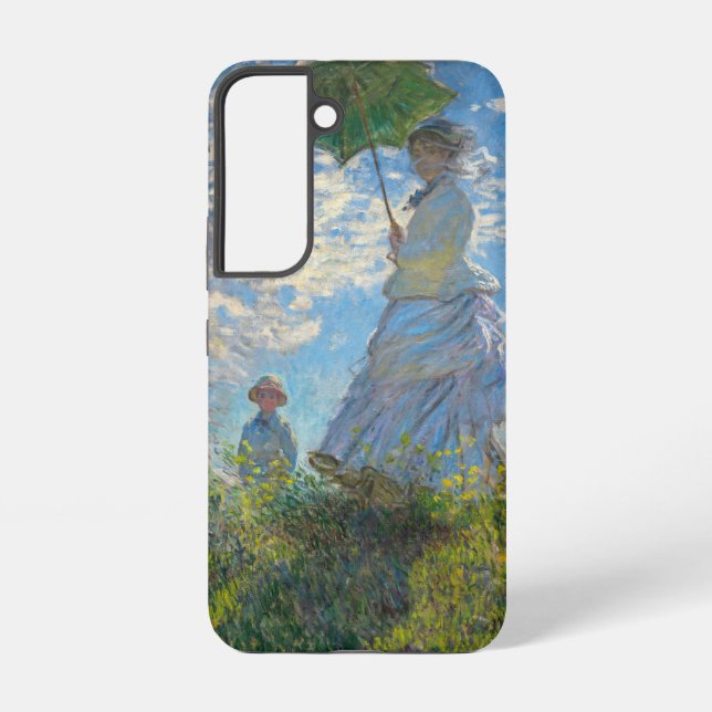 Claude Monet - The Promenade, Woman with a Parasol Samsung Galaxy S22 Case (Back)