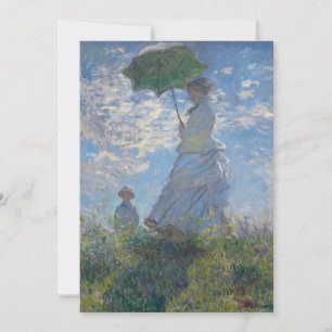 Claude Monet - The Promenade, Woman With A Parasol Thank You Card