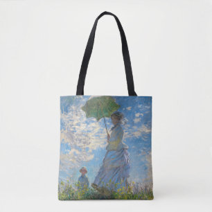 Claude Monet - The Promenade, Woman with a Parasol Tote Bag